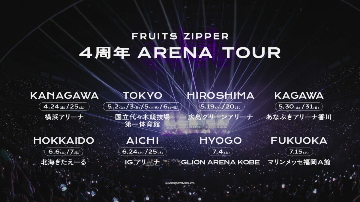 FRUITS ZIPPER ARENA TOUR 2026