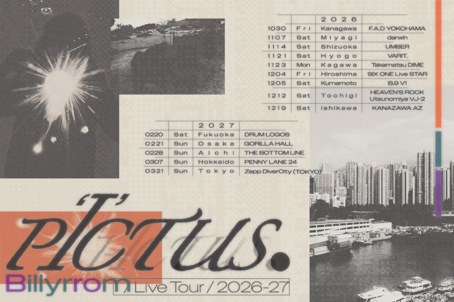 Billyrrom Live Tour 2026-2027 P‘I’CTUS