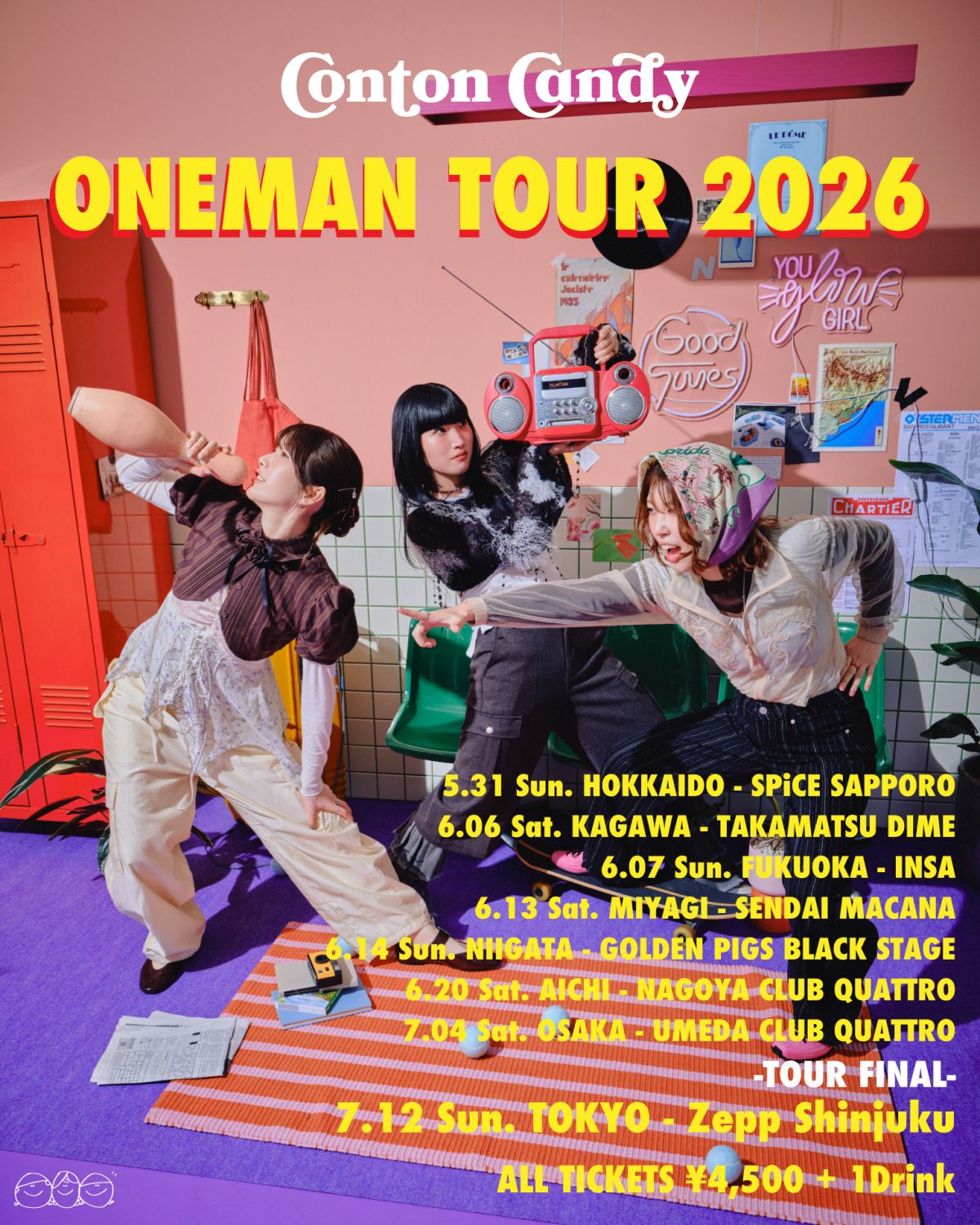Conton Candy ONEMAN TOUR 2026 開催決定！