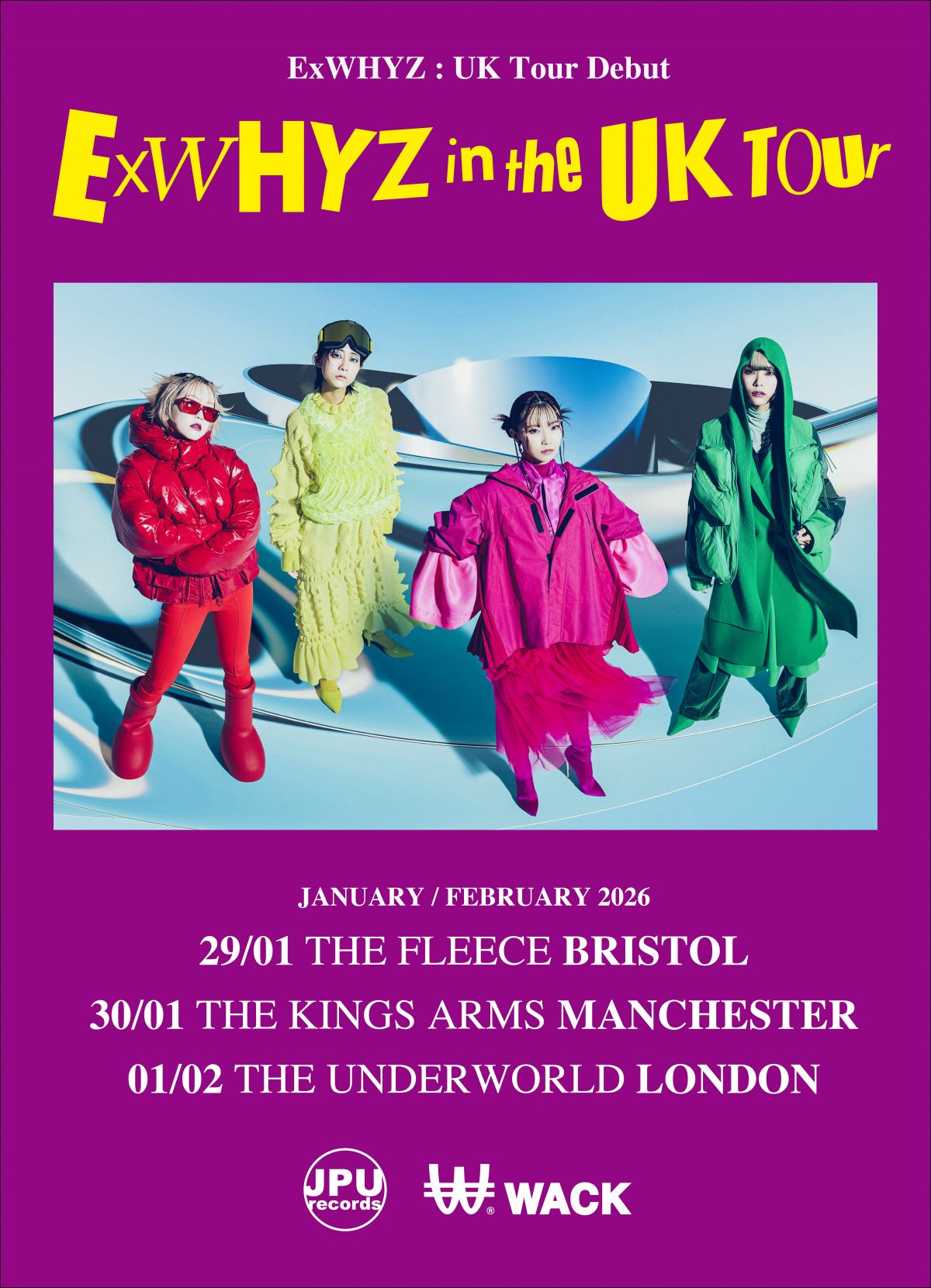 初の海外ツアー「ExWHYZ in the UK Tour」開催決定！ 