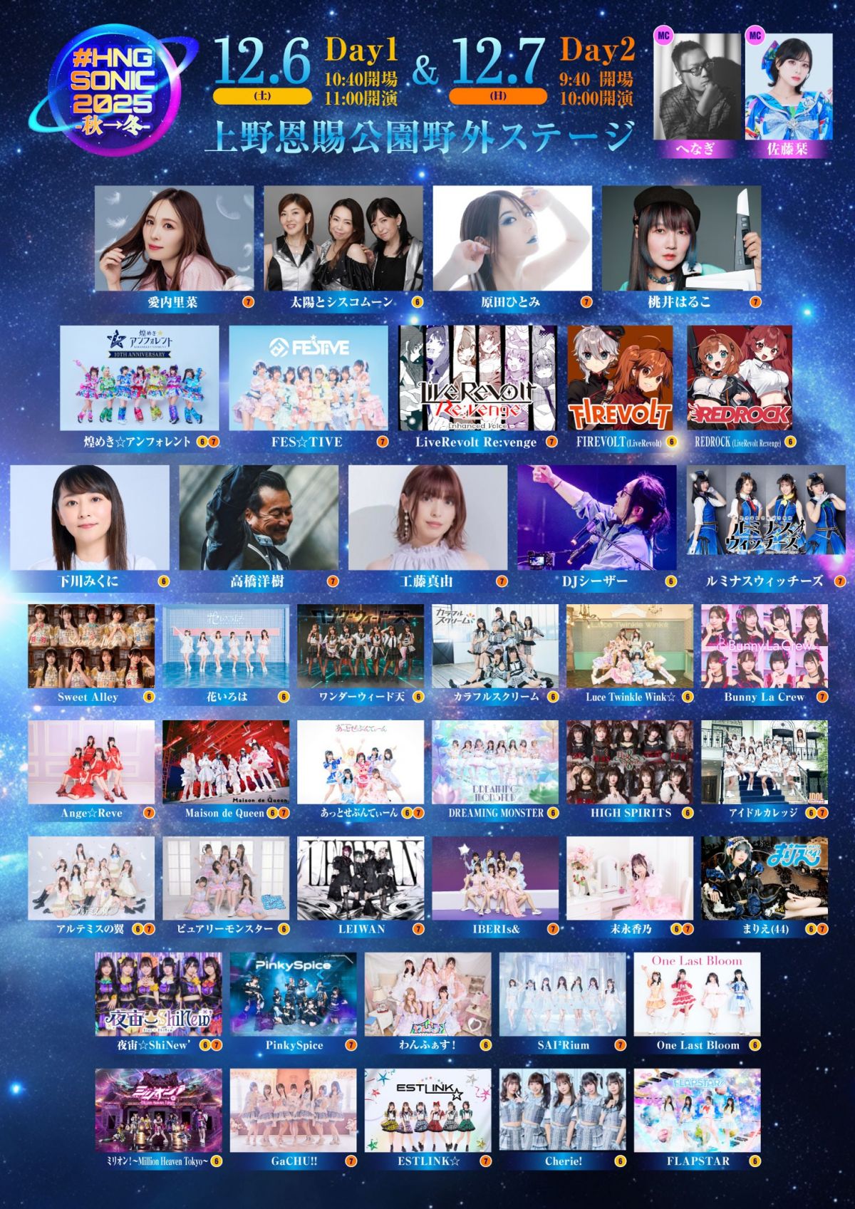 12月7日（日）開催『#HNGSONIC2025 -秋→冬-』特典会対象参加商品に関して