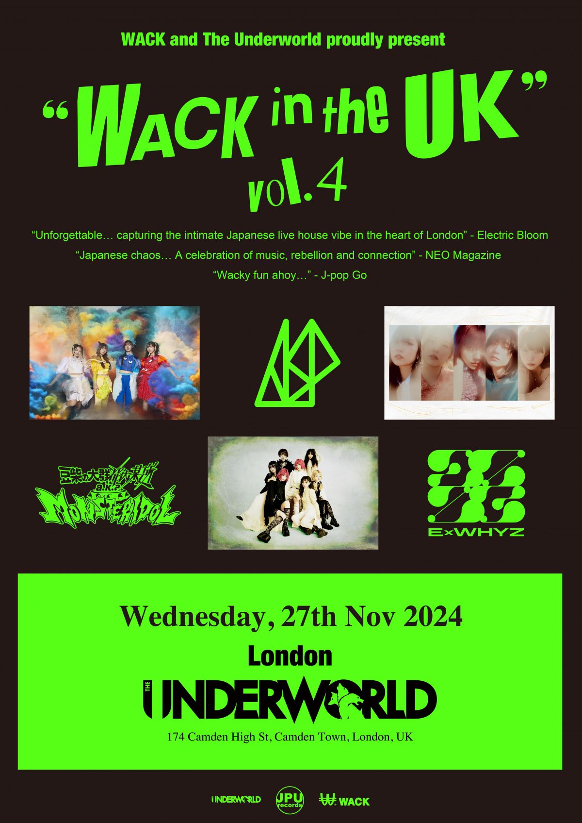 (10/2追記)【開催決定】11/27(水)『WACK in the U.K. Vol.4』