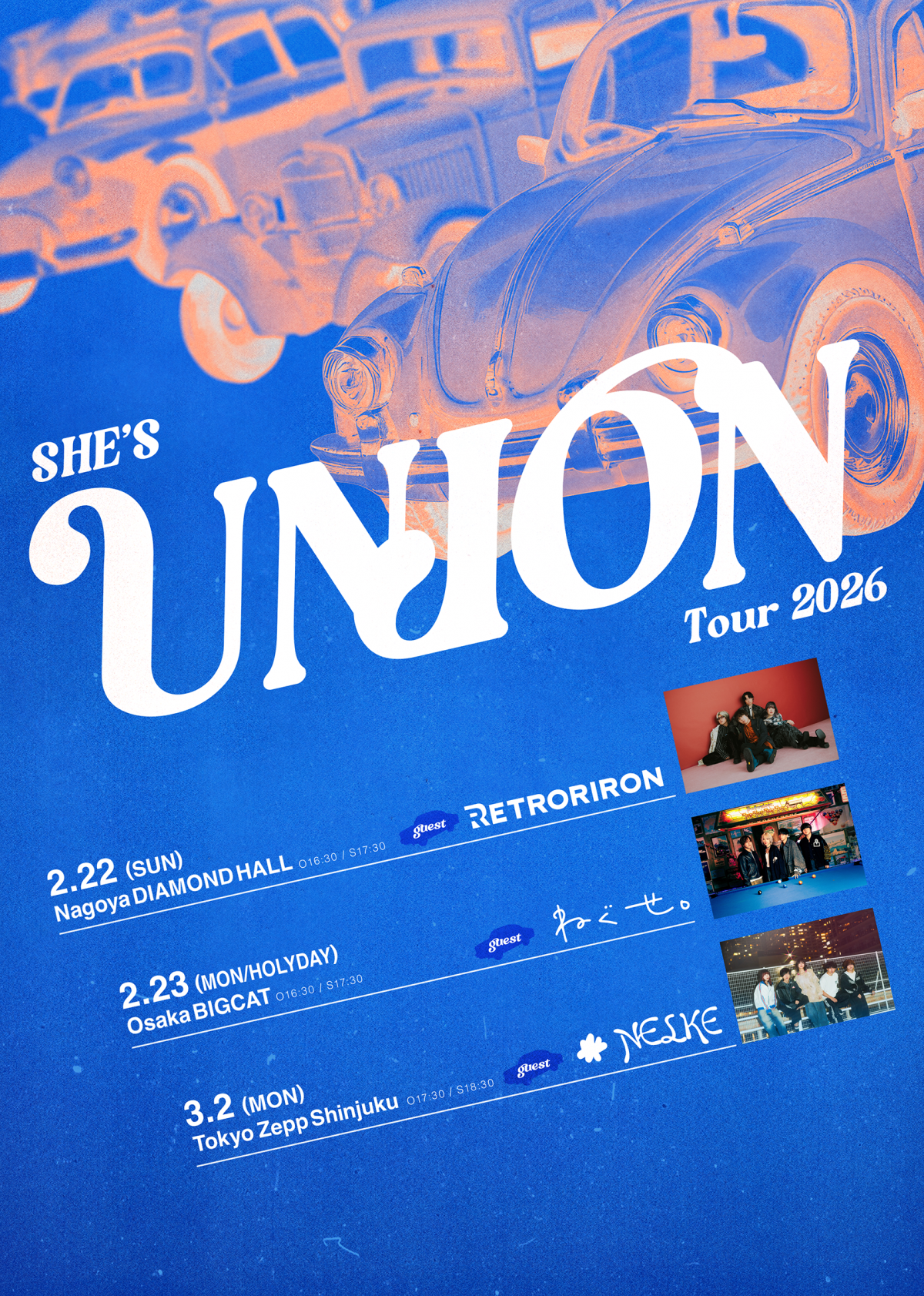 SHEʼS UNION Tour 2026 出演決定！