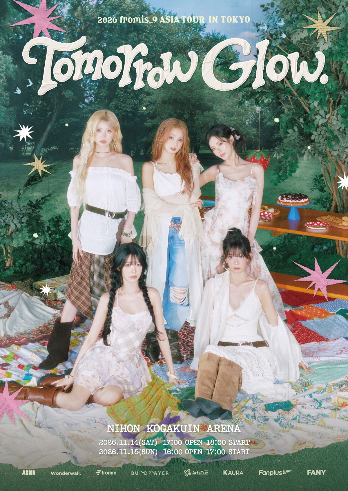 2026 fromis_9 ASIA TOUR [TOMORROW GLOW.] IN TOKYO チケット情報公開