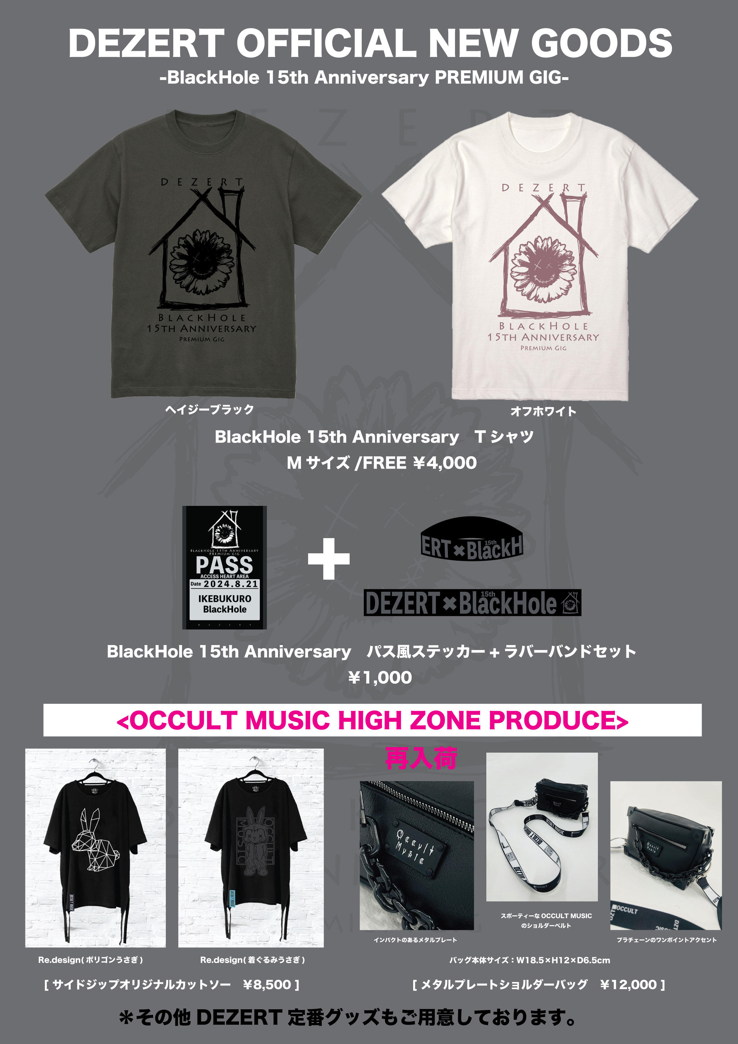 BlackHole 15th Anniversary PREMIUM GIG LIVE GOODS情報！